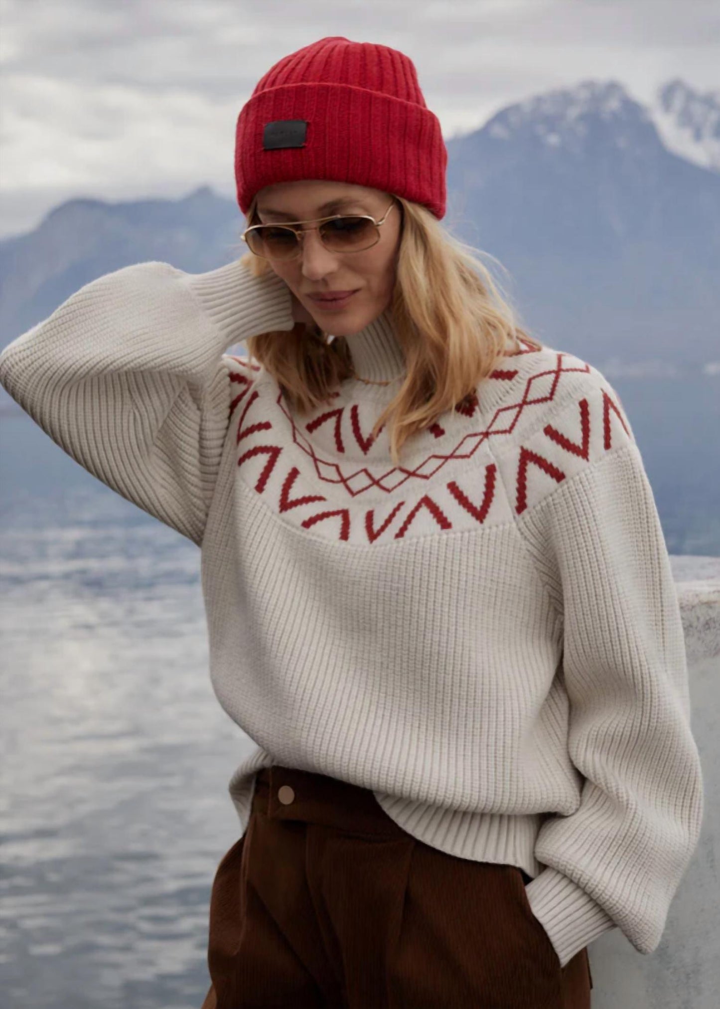 Varley - Marcie Fairisle Yoke Knit