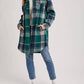 Bluivy - Women's Flannel Plaid Longline Shacket