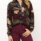 Oliphant - Turin Wine Button Down Blouse
