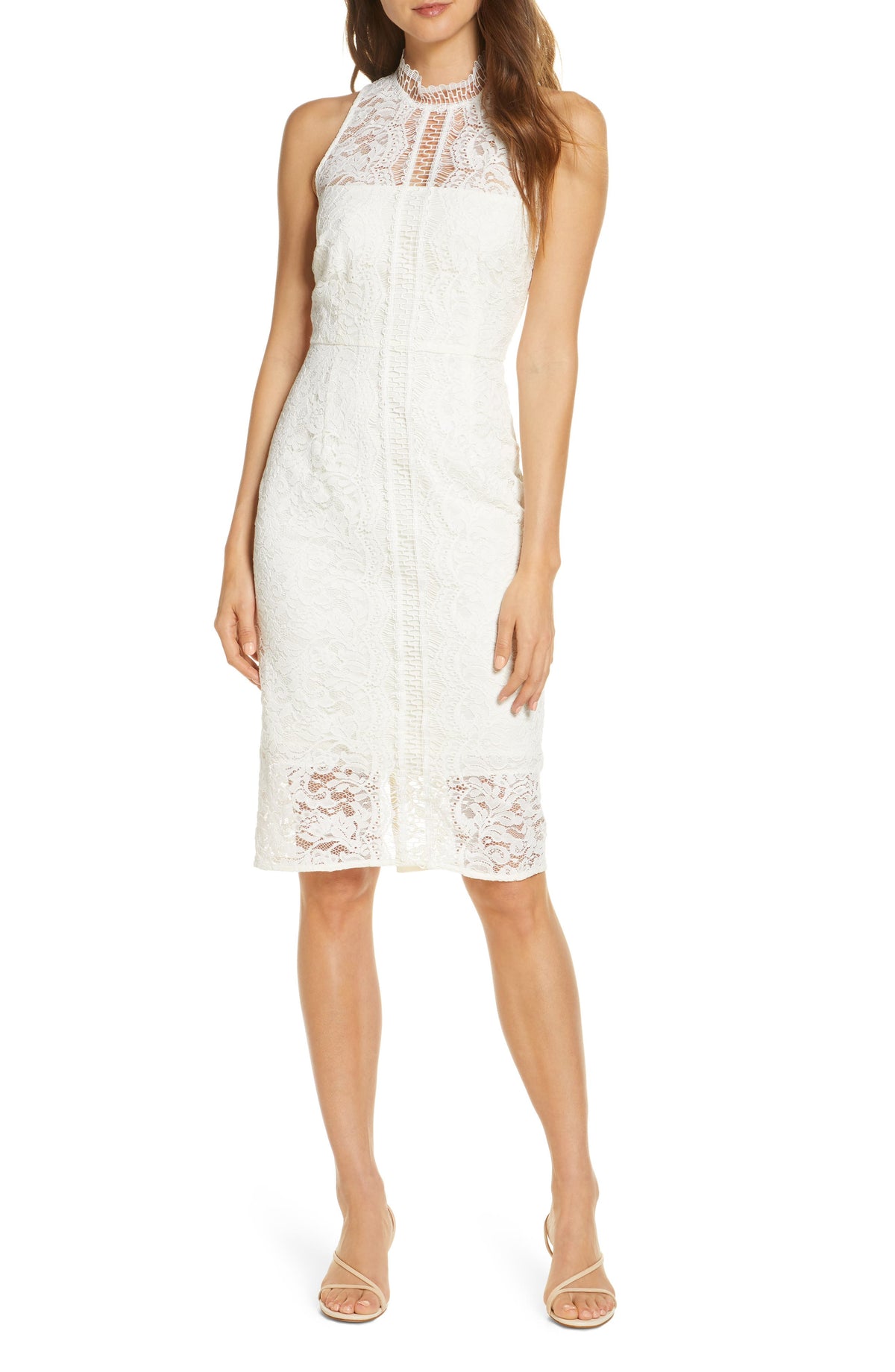 womens-ivory-lace-cocktail-dress-size-8