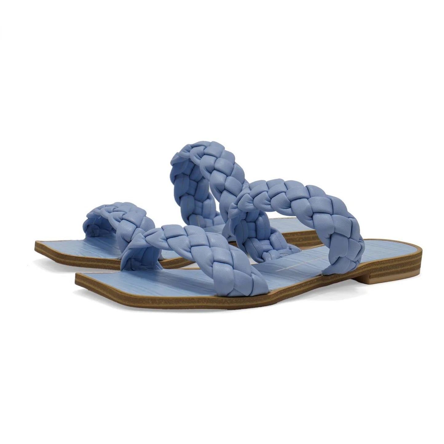 Dolce Vita - Women's Indy Faux Leather Braided Strap Flat Sandal