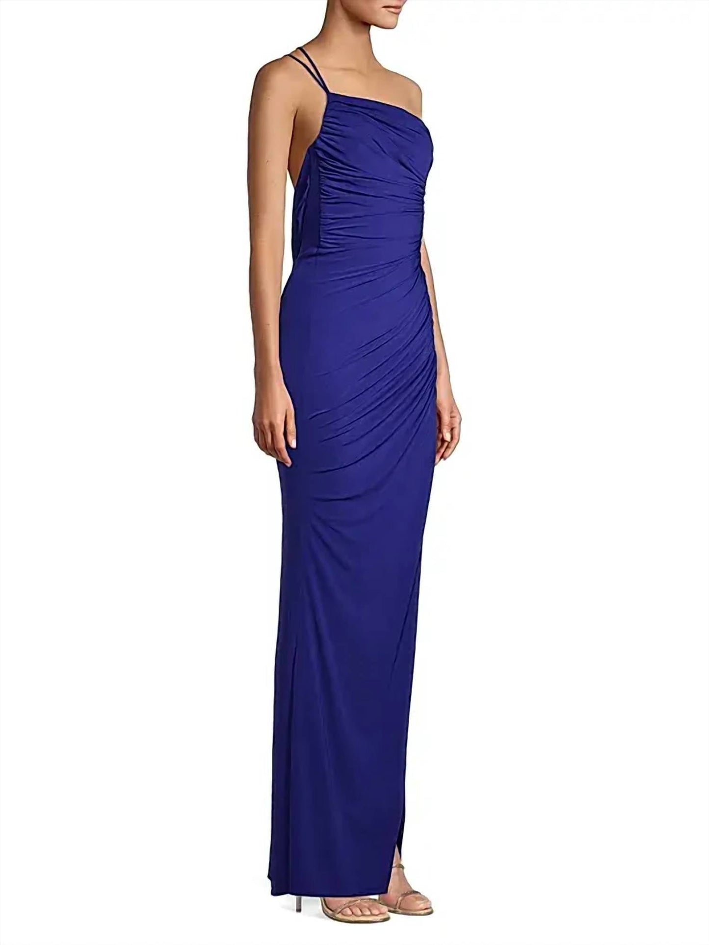 Katie May - Winnipeg One Shoulder Ruched Maxi Dress
