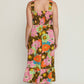 Entro - Floral Smocked Midi Dress