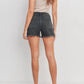 Judy Blue - High Rise Hem Detail Shorts Black