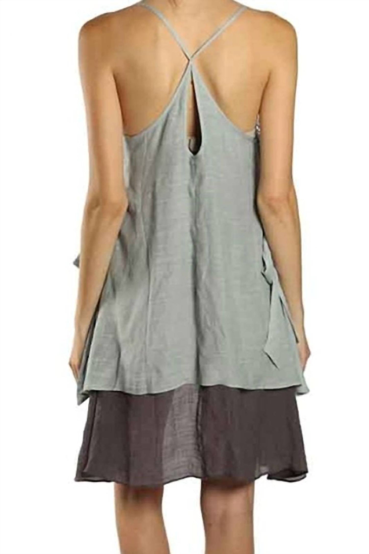 A'Reve - Asymmetrical X Back Dress Mini Dress