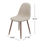 Elegant Dining Chair Set With Fabric Upholstery