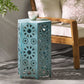 Galore Side Table With Sunburst Cut Out Design