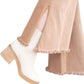 Risen - High Rise Side Slit Flare Jeans Plus Size