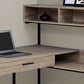 L-Shaped Corner Computer Desk with Storage Drawers