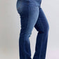 Judy Blue - Vintage Wash Thermal Straight Leg Jean - Plus