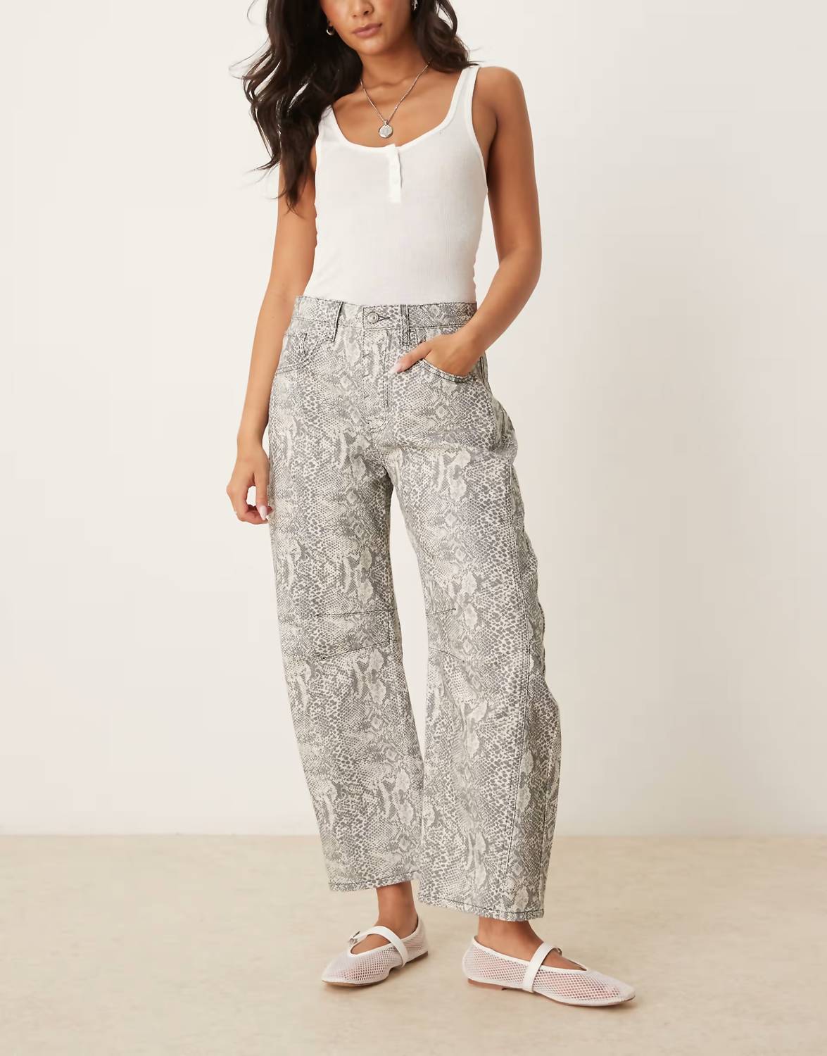 Free People - Good Luck Mid Rise Barrel Jeans