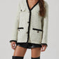 Astr - Collins Contrast Tweed Jacket