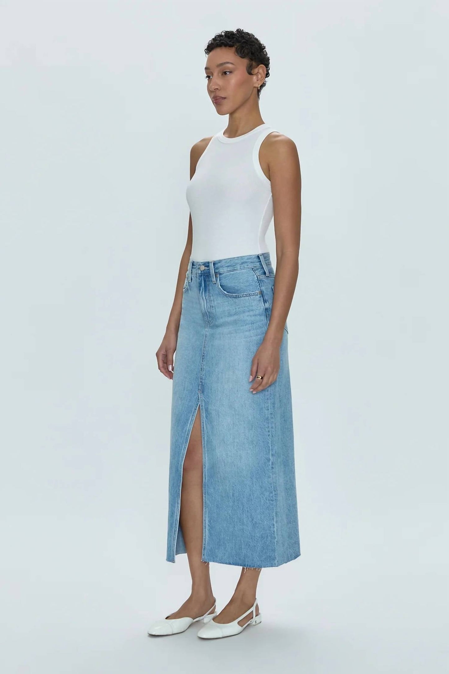 Pistola - Alice Denim Midi Skirt