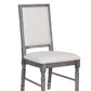 Leventis Weathered Side Chair - Cream / Gray