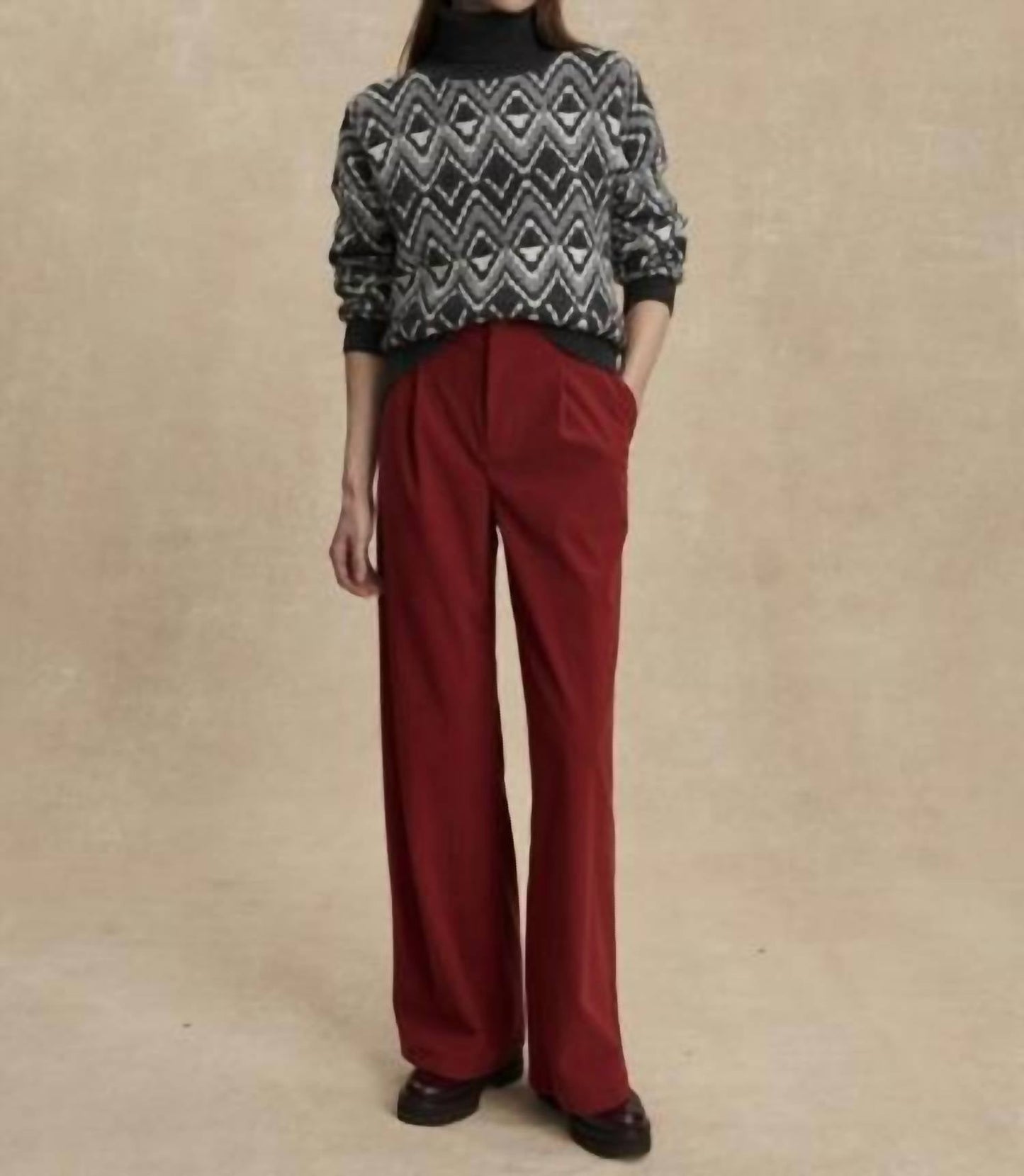 Varley - Ida Relaxed Fairisle Rollneck Sweater