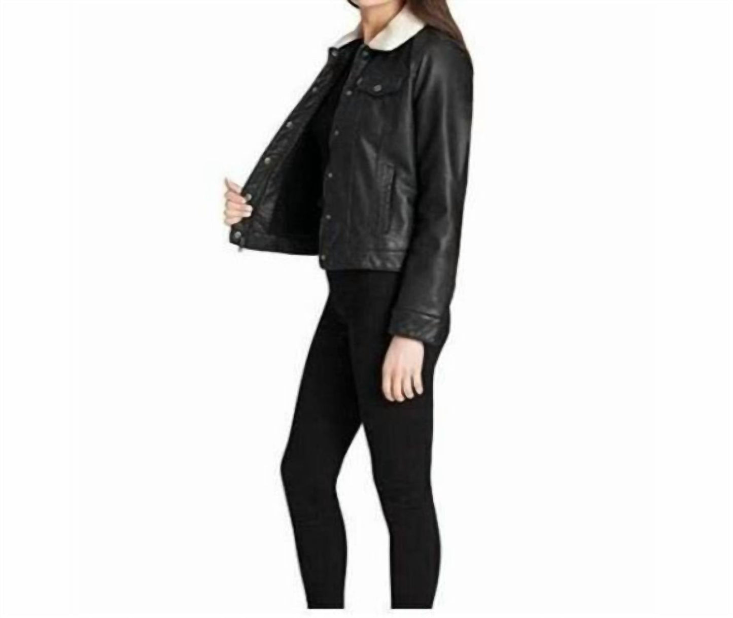 Levi'S - Classic Faux Sherpa Lined Faux Leather Trucker Jacket