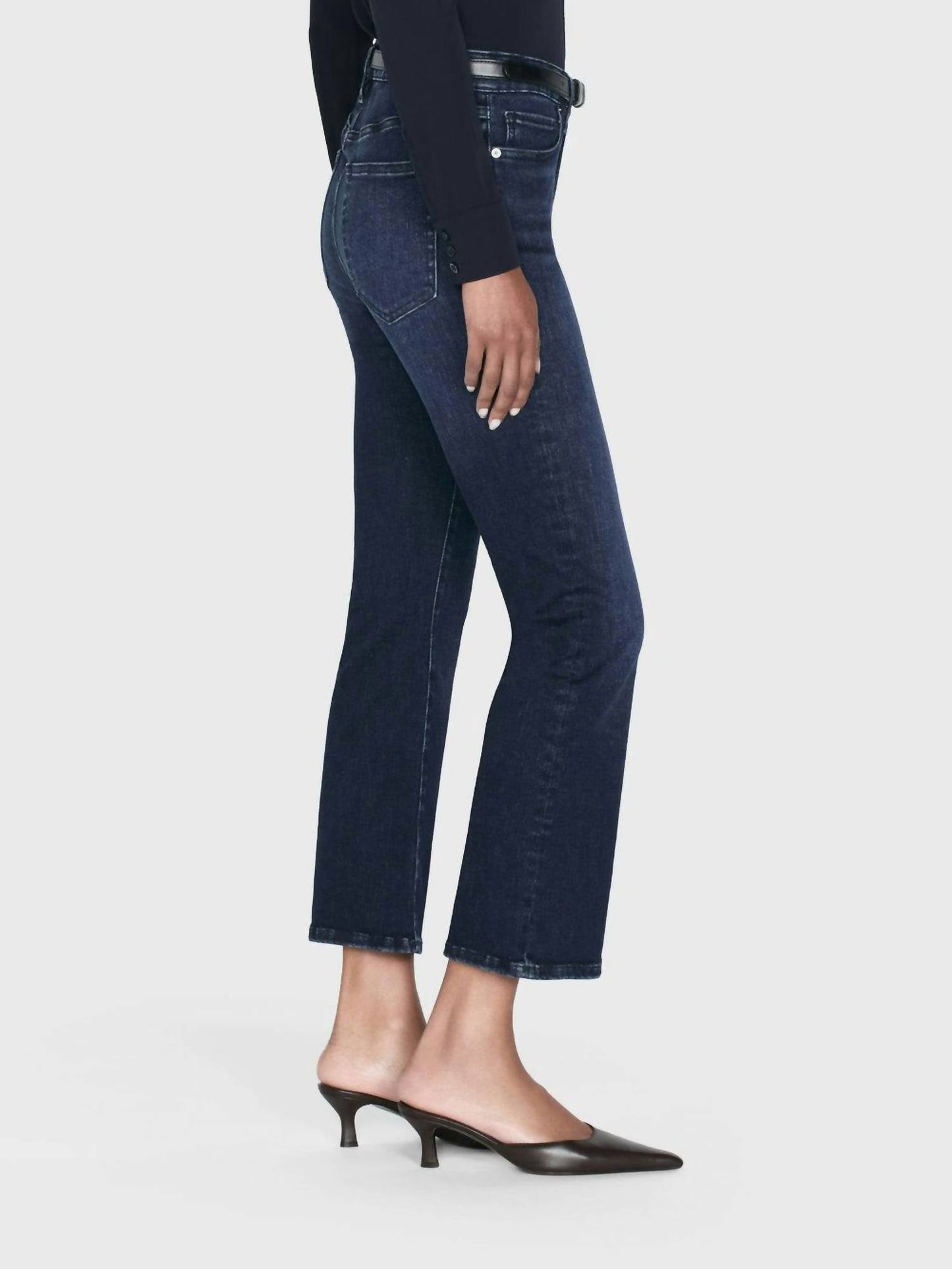 Frame - Le Crop High Rise Mini Boot Jeans