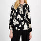 Anne Klein - Tie-front Split-neck Blouse