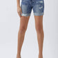 Risen - Full Size Distressed Rolled Denim Shorts With Pockets