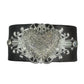 Bff Creations - Women's Leather Cuff Rhinestone Bracelet