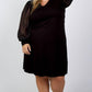 Karen Kane - Sheer Sleeve Mini Dress - Plus