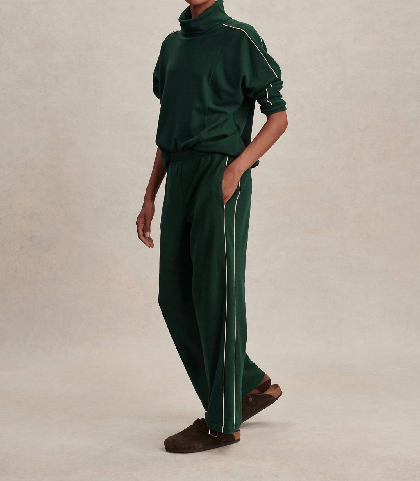 Varley - Brushed Rib Wide Leg Pant