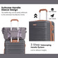 6 Piece Abs Hard Shell Spinner Luggage Set with Tsa Lock