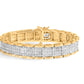 10K Yellow Gold 5.00 Cttw Round-Cut Diamond Link 7" Bracelet (J-K Color, I1-I2 Clarity)