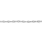 14K White Gold 2-1/2 Cttw Round-Brilliant & Baguette Cut Diamond 7" Alternating Flared Links Tennis Bracelet (H-I Color, SI1-SI2 Clarity)