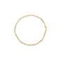 10k Yellow Gold 1/3 Cttw Diamond 3 Stone and X-Link Bracelet (I-J Color, I1-I2 Clarity) - 7.50" Inches
