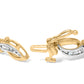 10K Yellow and White Gold 1/2 Cttw Channel Set Diamond Infinity Link 7" Tennis Bracelet (H-I Color, I1-I2 Clarity)