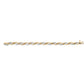10K Yellow and White Gold 1/2 Cttw Channel Set Diamond Infinity Link 7" Tennis Bracelet (H-I Color, I1-I2 Clarity)