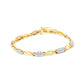 10K Yellow Gold 1.00 Cttw Round-Cut Diamond Spiral Link 7" Bracelet (H-I Color, I2-I3 Clarity)