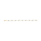 10k Two-Tone Gold 1/3 Cttw Diamond Pave Set Heart S-Link 7.25" Bracelet (I-J Color, I2-I3 Clarity)