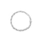 14K White Gold 2.00 Cttw Diamond Cluster and Spiral Link Bracelet (I-J Color, I1-I2 Clarity) - 7"