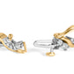 10K Yellow and White Gold 2.00 Cttw Diamond "S" Link 7" Bracelet (H-I Color, I2-I3 Clarity)