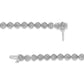 .925 Sterling Silver 1.0 Cttw Diamond Miracle-Plate Open Quatrefoil Flower Circle-Link 7" Tennis Bracelet (I-J color, I3 clarity)