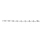 .925 Sterling Silver 3.0 Cttw Diamond Halo Square Shape Link Bracelet (I-J Color, I3 Clarity) - 7.25"