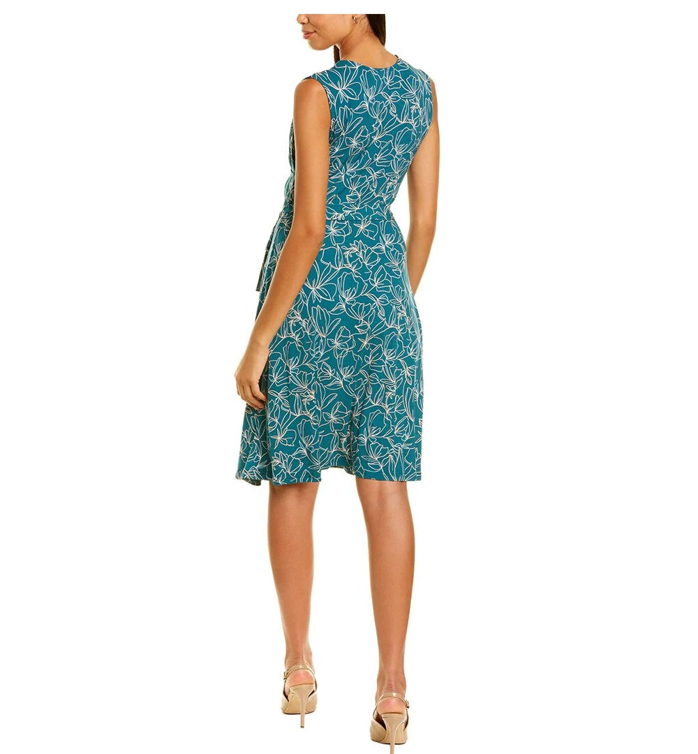 Leota Women's Sleeveless Perfect Wrap Dress Petiole Pacific