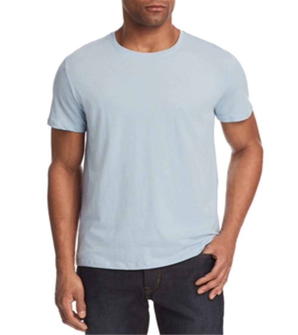 Atm Anthony Thomas Melillo Men's Cotton Crewneck T-Shirt Blue Size Medium