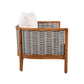 आउटडोर यूनीक टब डिज़ाइन 4-सीट सोफ़ा सेट, साथ में बुनी हुई रस्सी