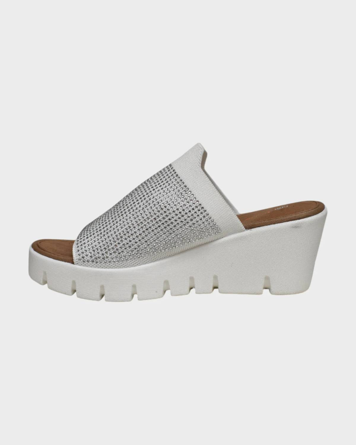 Bernie Mev - Women's Venti Crystals Slip On Sandal