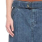 Free People - Women's D Ring Belt Denim Mini Skirt