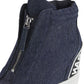 DKNY Women's Connie Wedge Sneakers Blue Size 6
