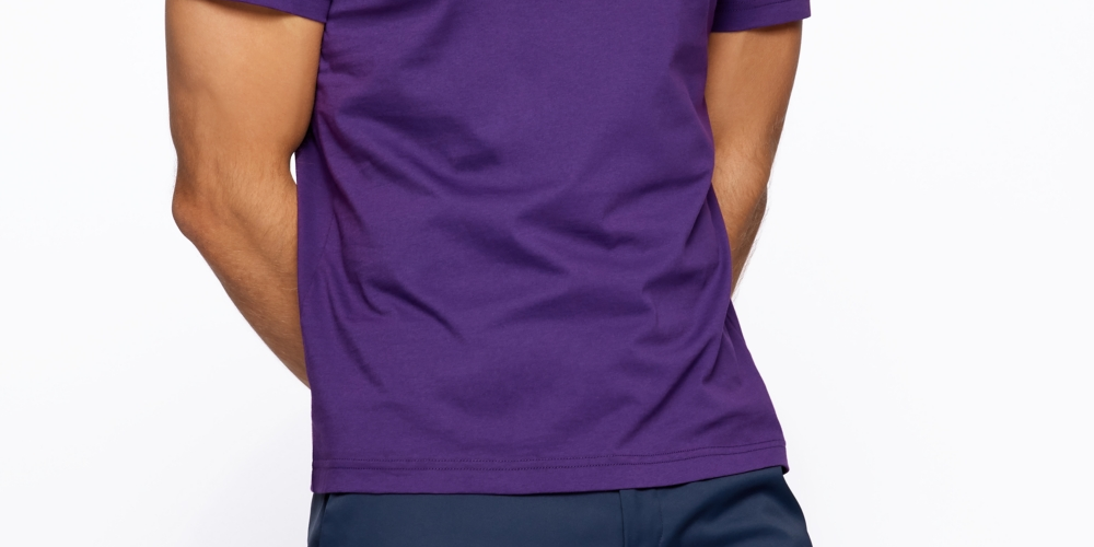 Hugo Boss Men's Cotton Jersey T-Shirt Purple Size XL