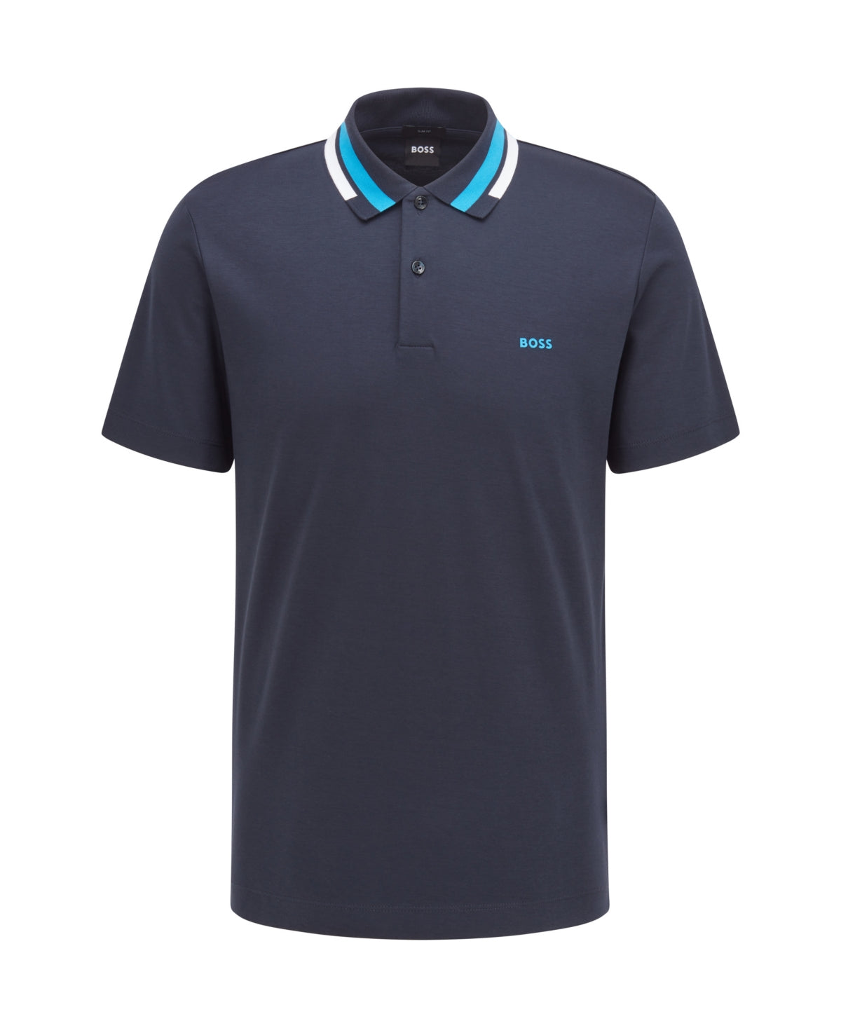 Hugo Boss Men's Slim Fit Polo Shirt Blue Size 2XL