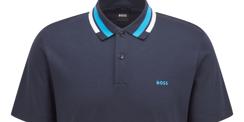 Hugo Boss Men's Slim Fit Polo Shirt Blue Size 2XL