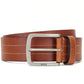 Hugo Boss Men's Stitch Leather Belt Brown Size 32
