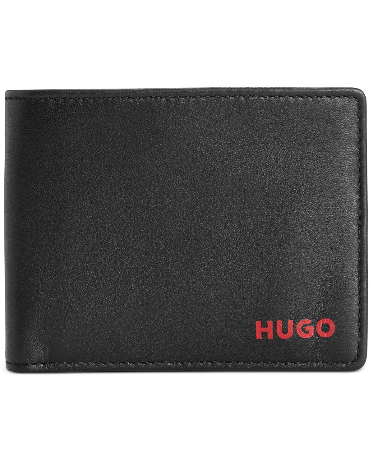 Hugo Boss Men's Subway Leather Logo Wallet Black Size Regular