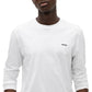Hugo Boss Men's Derol Logo Graphic Long Sleeve T-Shirt White Size Medium